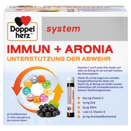 Doppelherz system IMMUN + ARONIA Frontansicht