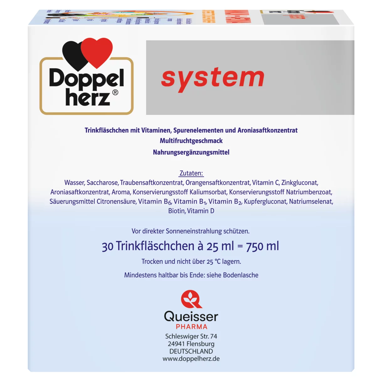 Doppelherz system IMMUN + ARONIA Seitenansicht rechts