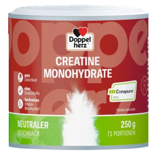 Abbildung der Produktverpackung Doppelherz CREATINE MONOHYDRATE Frontansicht