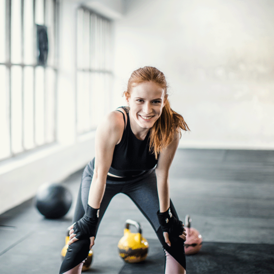 Junge Frau beim Sport