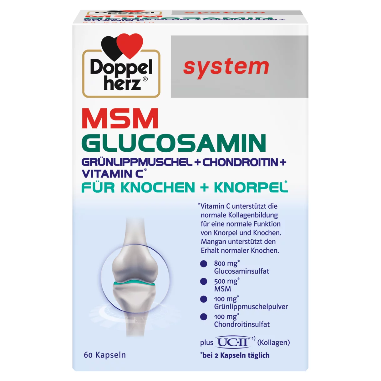 Doppelherz system MSM Glucosamin Frontansicht