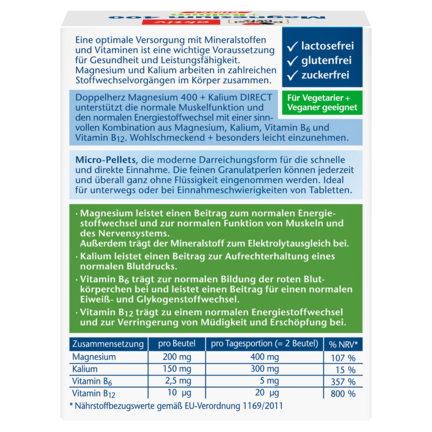 Magnesium 400 + Kalium DIRECT