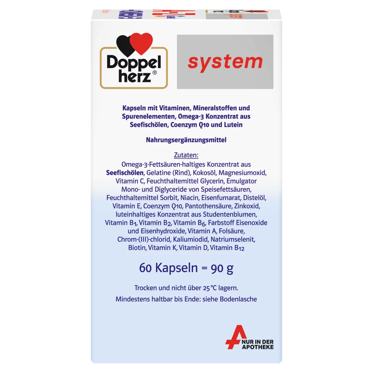 Doppelherz system A-Z + OMEGA-3 Seitenansicht rechts