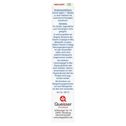 Doppelherz aktiv Vitamin K2 + D3 2500 I.E. Seitenansicht links