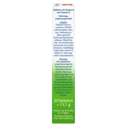 Doppelherz aktiv Vitamin K2 + D3 2500 I.E. Seitenansicht rechts