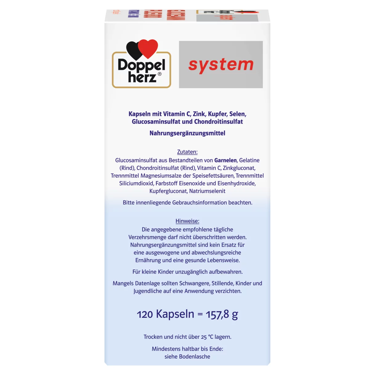 Doppelherz system GLUCOSAMIN PLUS 800 Seitenansicht rechts