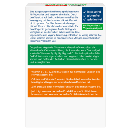 Vegetarier Vitamine + Mineralstoffe