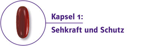 Eine Kapsel in Nahaufnahme