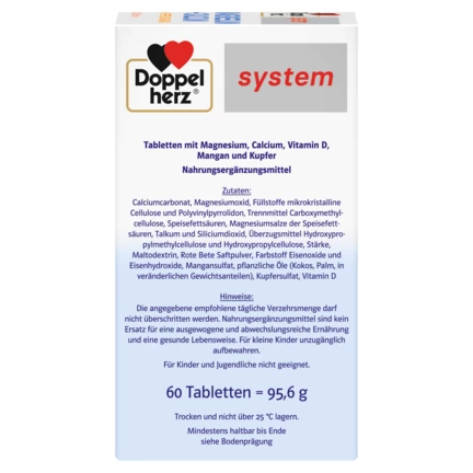 Doppelherz system MAGNESIUM + CALCIUM DEPOT Seitenansicht rechts