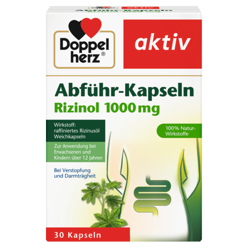 Abführ-Kapseln Rizinol 1000 mg