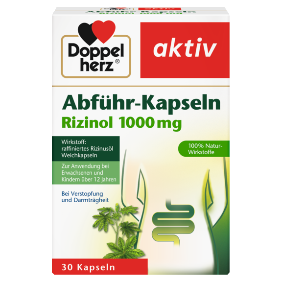 Abführ-Kapseln Rizinol 1000 mg
