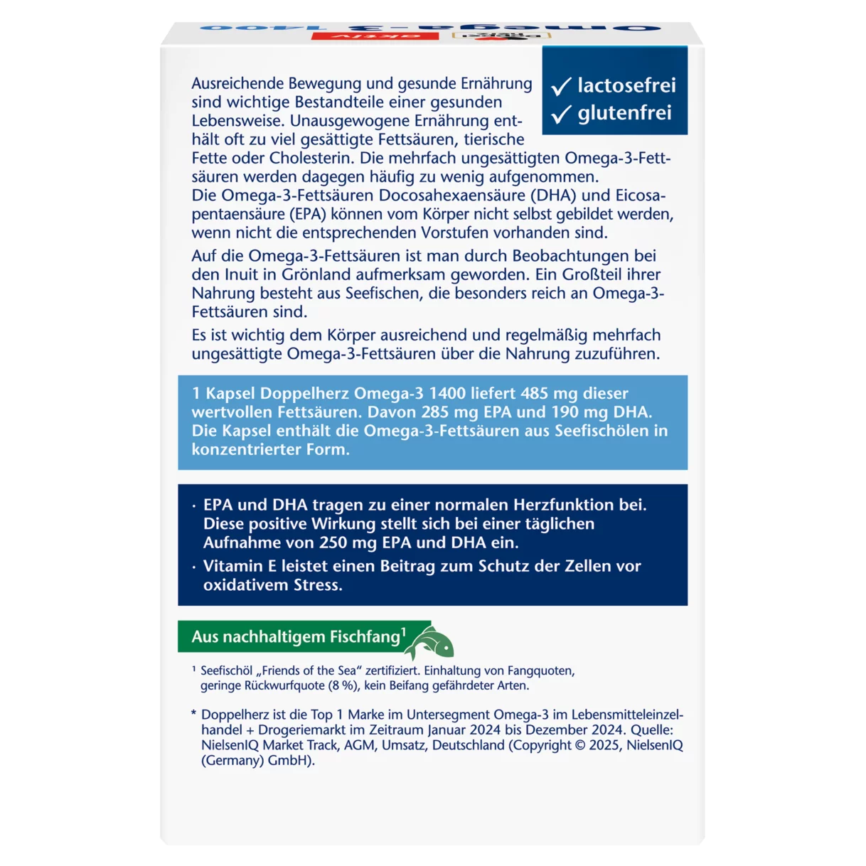 Doppelherz aktiv Omega-3 1400 Rückansicht