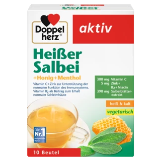 Doppelherz aktiv Heißer Salbei Frontansicht