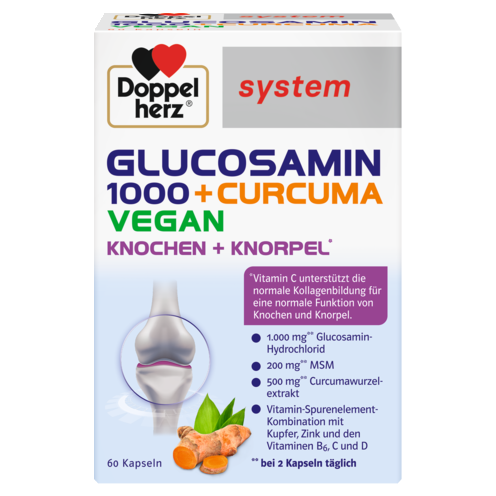 GLUCOSAMIN 1000 + CURCUMA VEGAN
