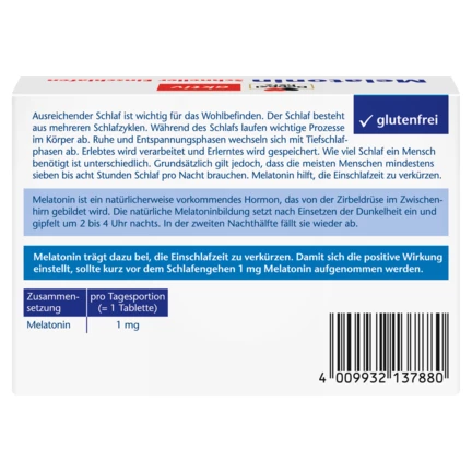Doppelherz aktiv Melatonin Rückansicht