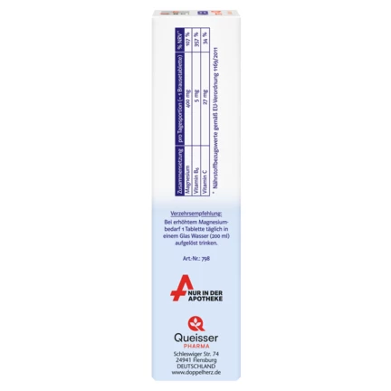 Doppelherz system MAGNESIUM 400 CITRAT BRAUSETABLETTEN Seitenansicht links