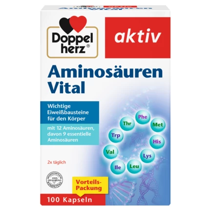 Doppelherz aktiv Aminosäuren Vital Frontansicht