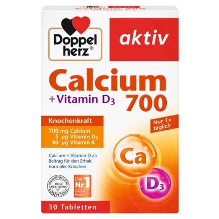 Doppelherz aktiv Calcium 700  Frontansicht