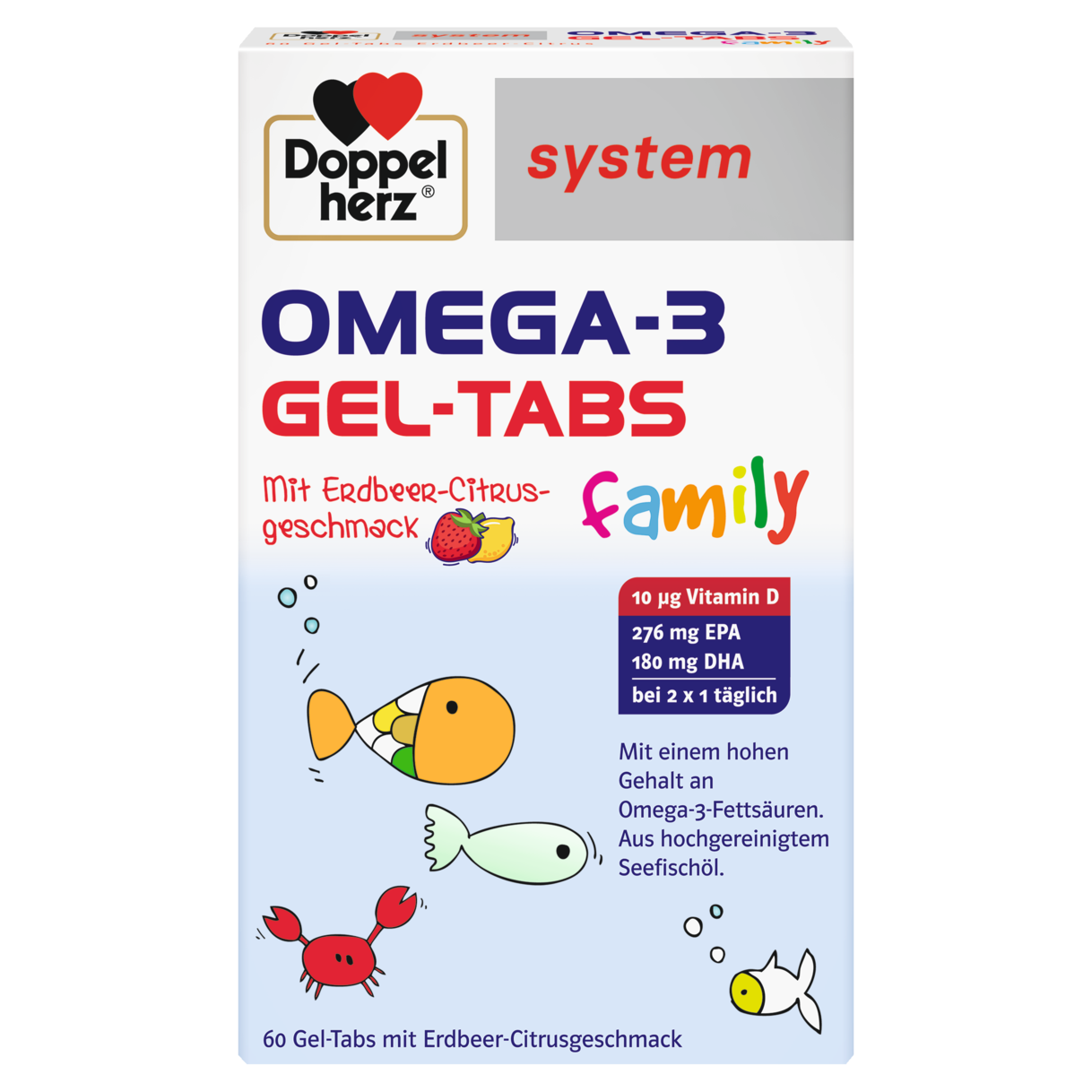 OMEGA-3 family Erdbeer