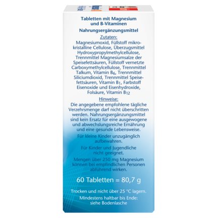 Abbildung der Produktverpackung Doppelherz aktiv Magnesium 400 Seitenansicht rechts