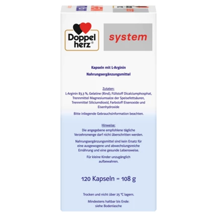 Doppelherz system L-ARGININ VITAL 3.000 Seitenansicht rechts