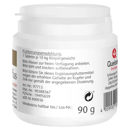 Doppelherz für Tiere Biotin Plus für Hunde Seitenansicht rechts