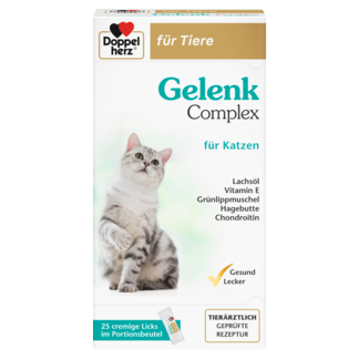 Abbildung der Produktverpackung Doppelherz für Tiere Gelenk Complex für Katzen Frontansicht