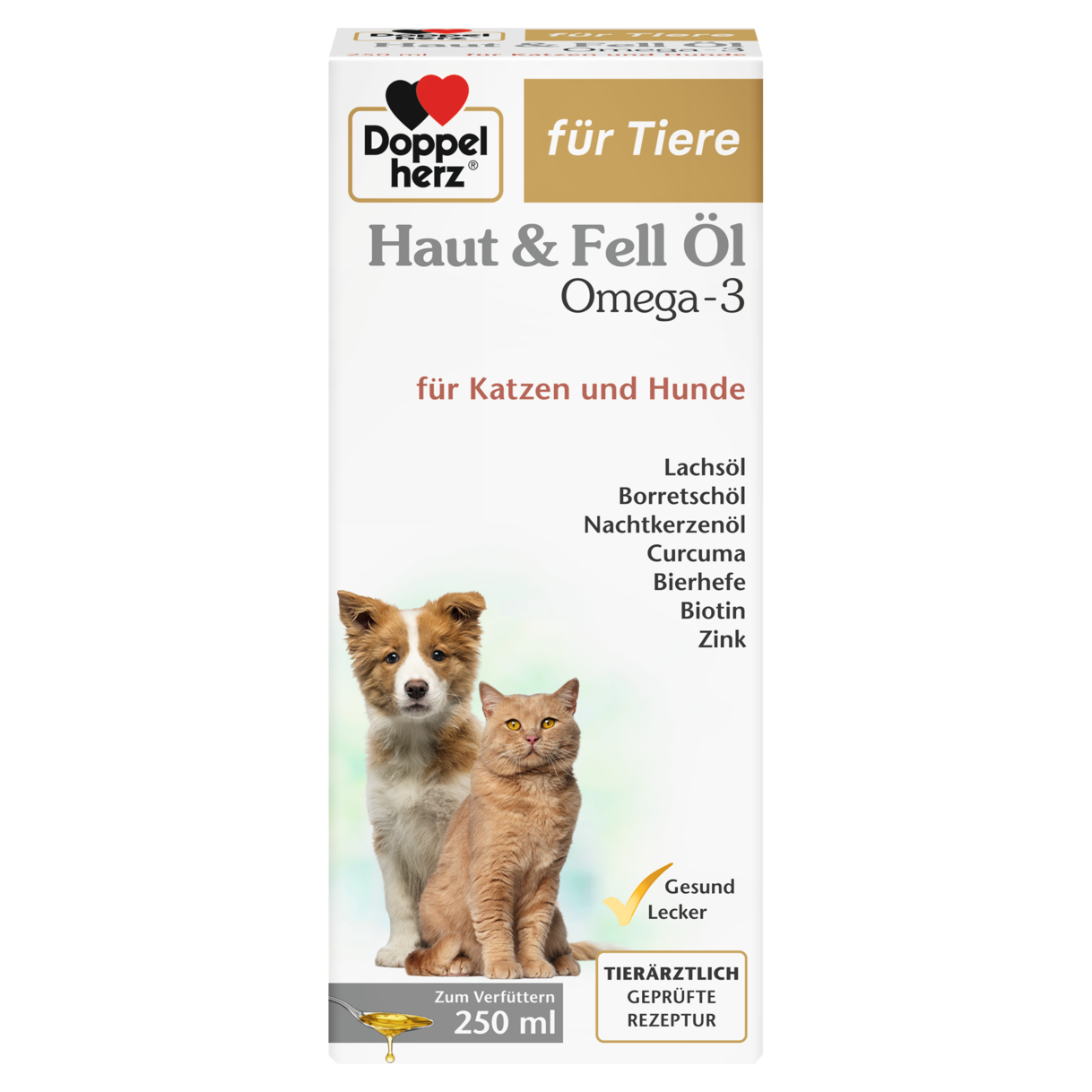 Haut & Fell Öl Omega-3 für Katzen und Hunde